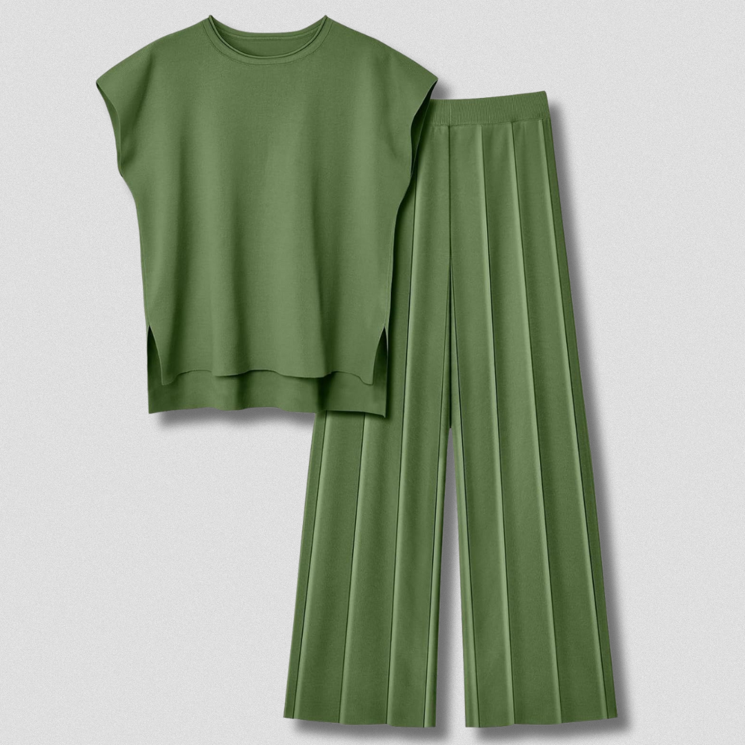 Ensemble Plissé Élégant et Confortable pour Femme