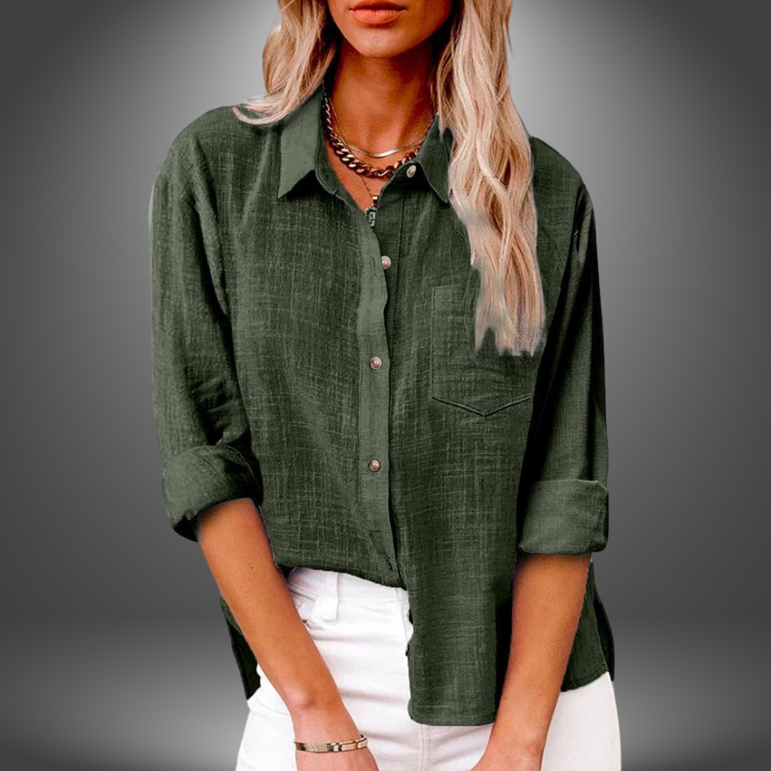 Blouse en lin premium – Chemise légère et respirante pour femmes