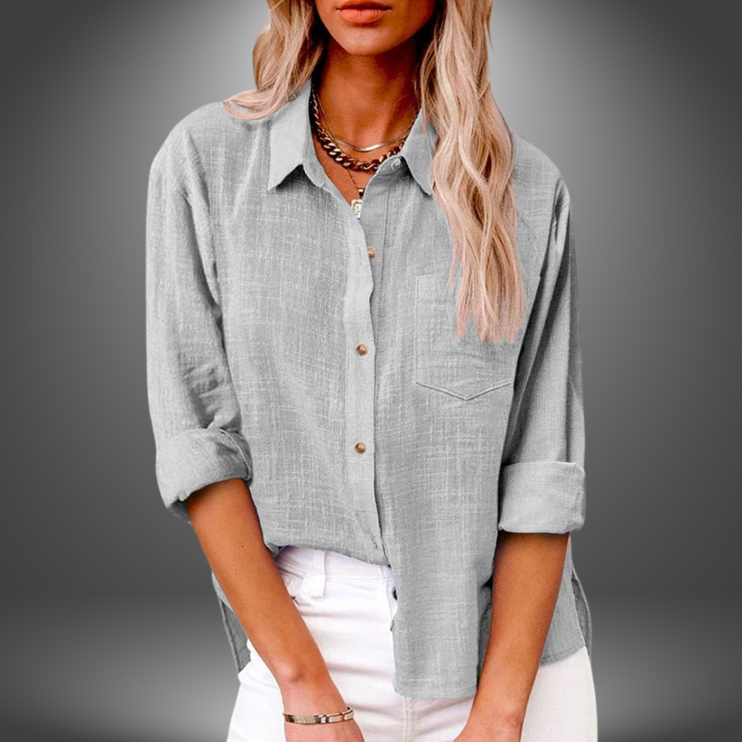Blouse en lin premium – Chemise légère et respirante pour femmes