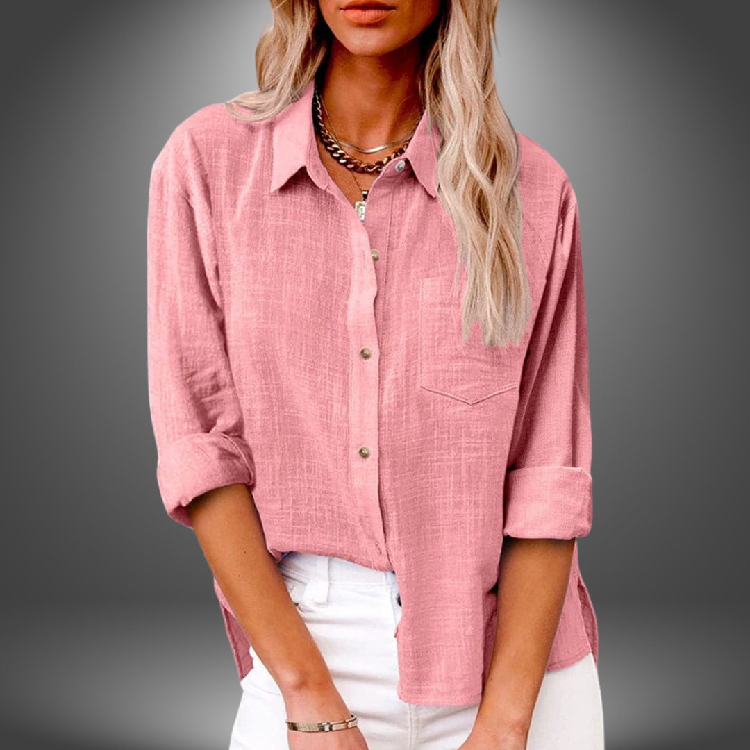 Blouse en lin premium – Chemise légère et respirante pour femmes