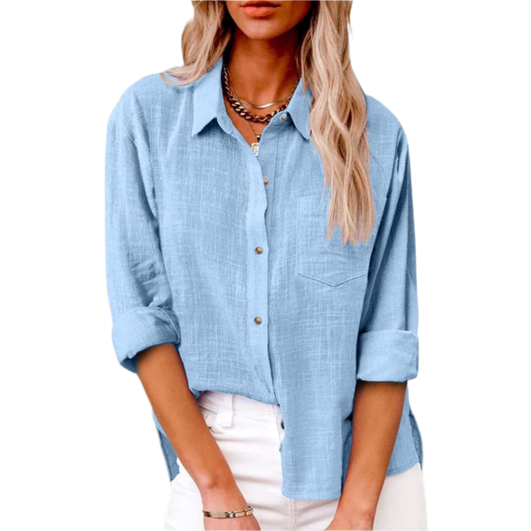 Blouse en lin premium – Chemise légère et respirante pour femmes