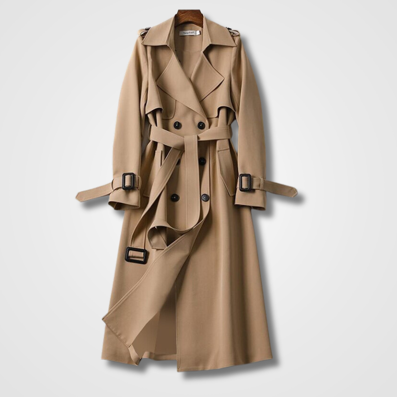 Flavie – Trench-coat élégant pour femmes, idéal pour les jours de pluie avec une touche de sophistication