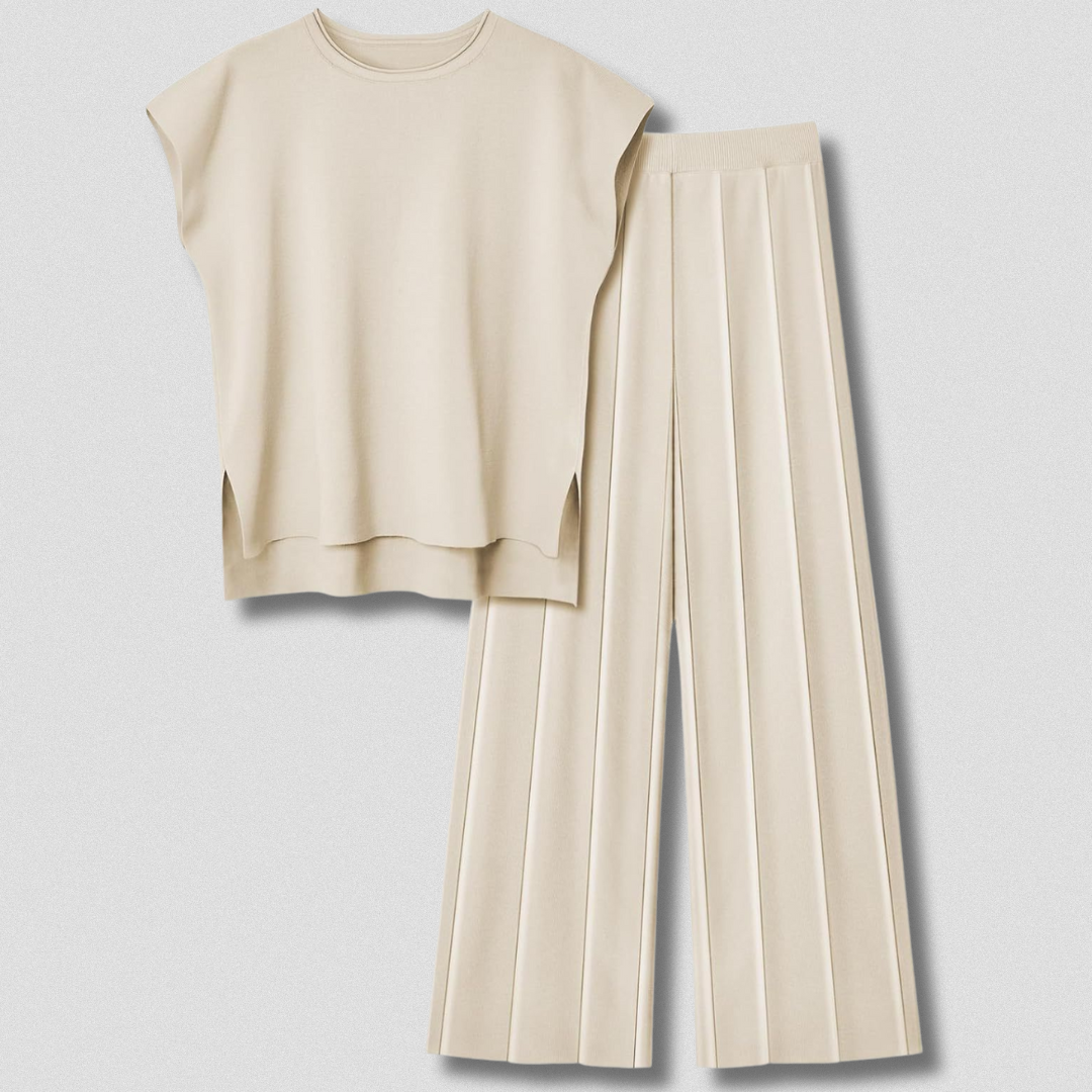 Ensemble Plissé Élégant et Confortable pour Femme