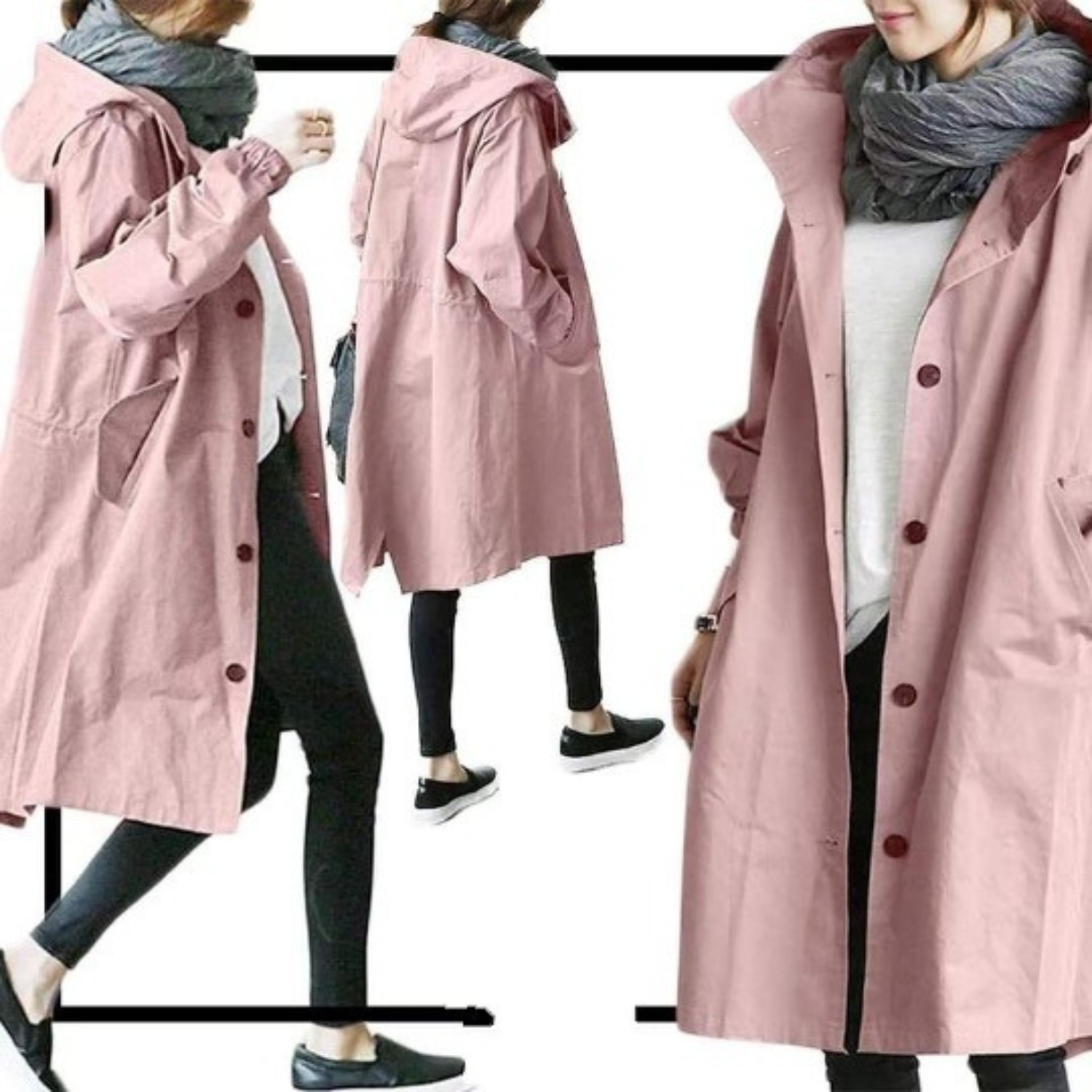 Trench-coat coupe-vent et imperméable pour femme