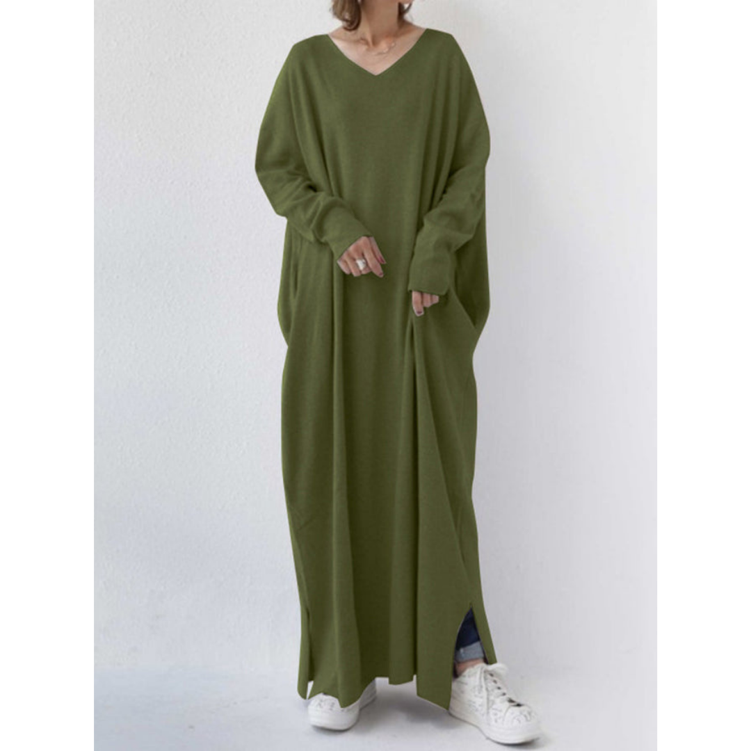 Adeline – Robe maxi d'hiver à manches longues pour femmes, idéale pour rester élégante par temps froid