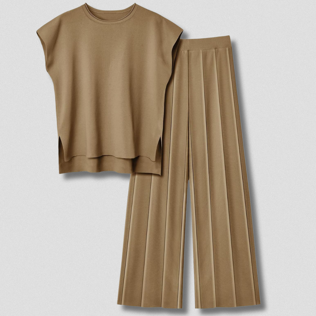Ensemble Plissé Élégant et Confortable pour Femme