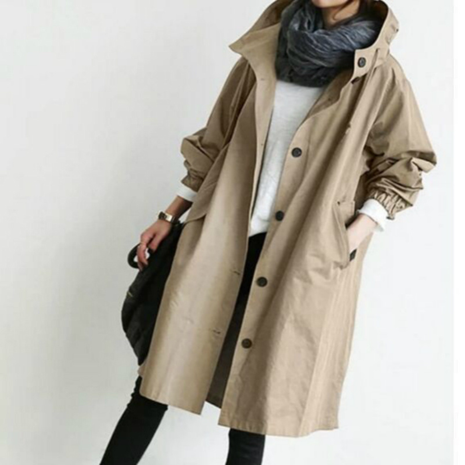 Trench-coat coupe-vent et imperméable pour femme