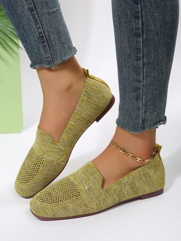 Breathable knitted ballerinas with soft sole and comfortable elegant fit