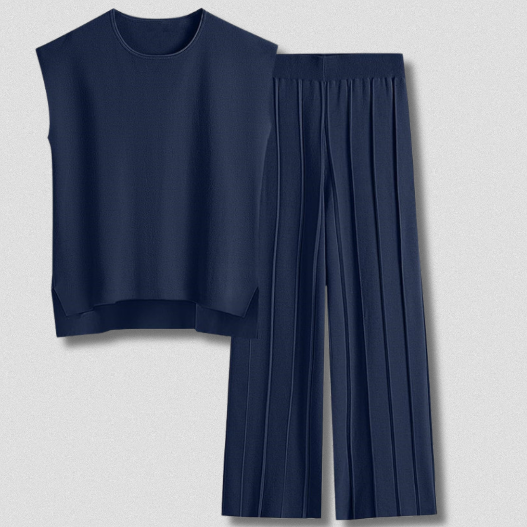 Ensemble Plissé Élégant et Confortable pour Femme
