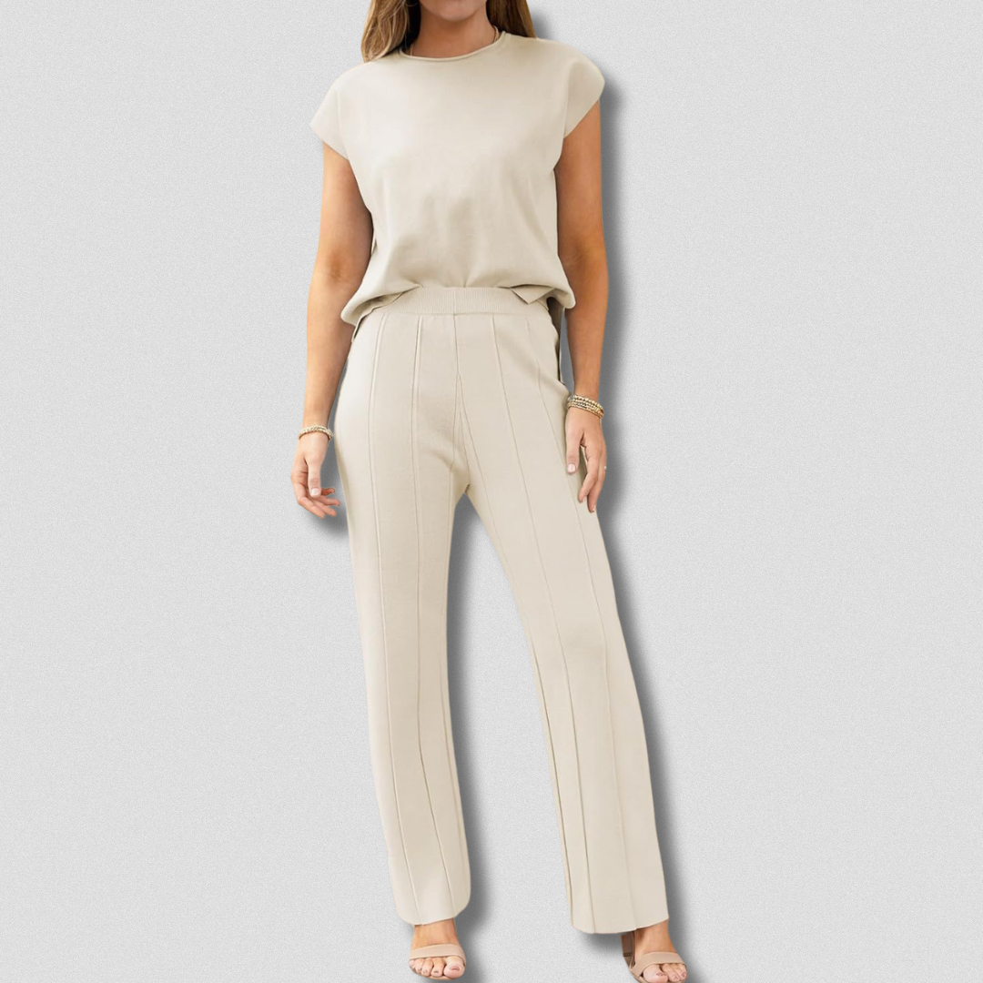 Ensemble Plissé Élégant et Confortable pour Femme