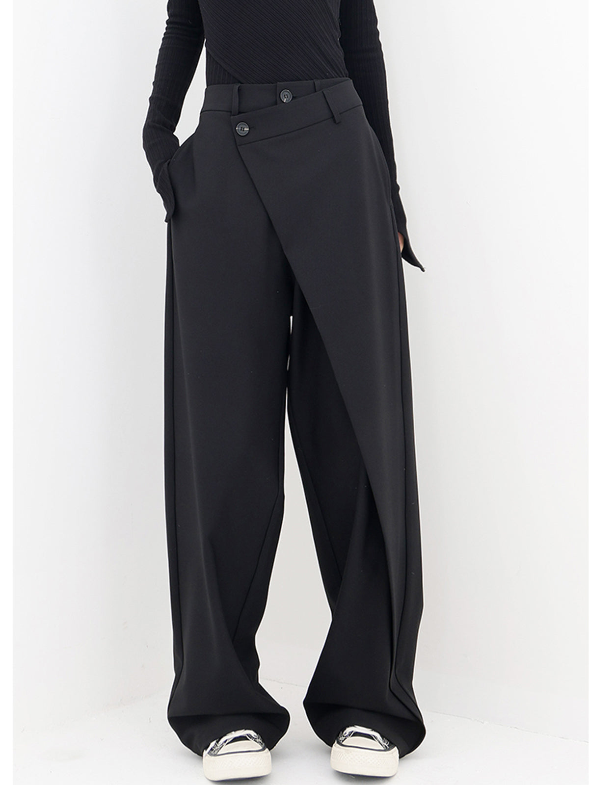 Suzanne - Pantalon large asymétrique pour femmes, élégant et moderne