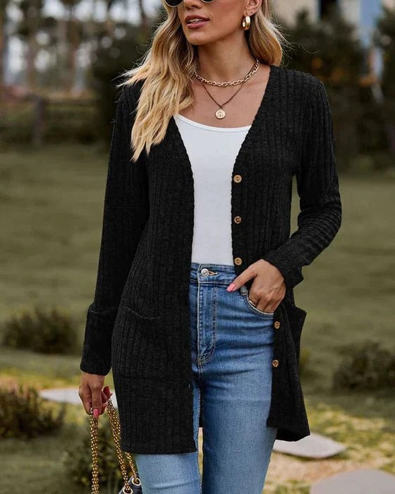 Cardigan Evi pour femme à manches longues