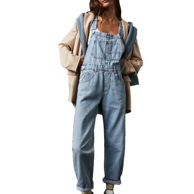 Salopette en jean pour femme - Coupe décontractée et confortable au quotidien
