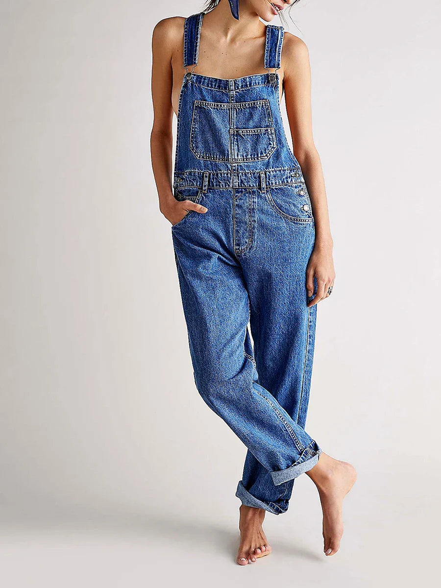 Salopette en jean pour femme - Coupe décontractée et confortable au quotidien
