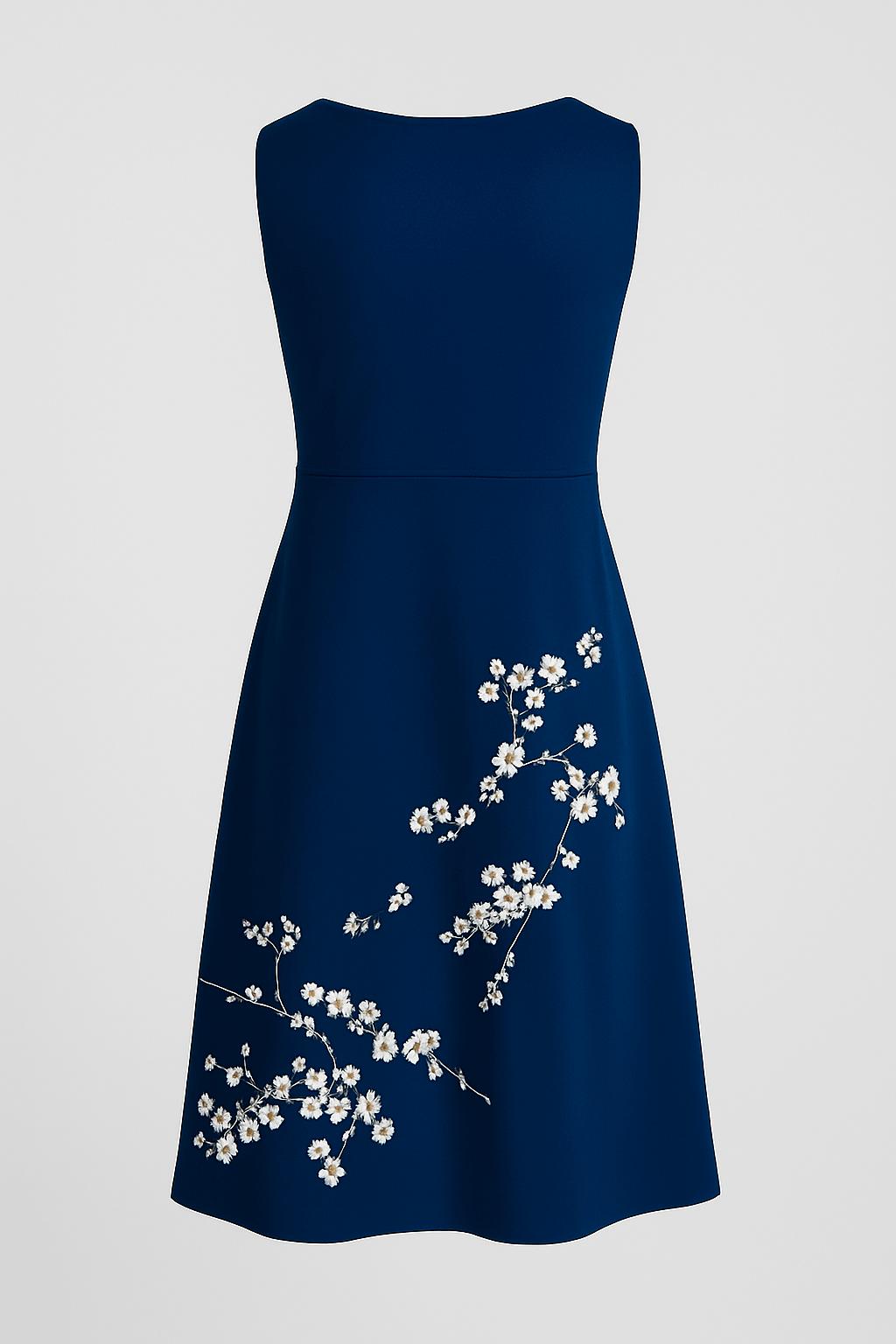 Floral Print Tank Top – Wrap V-Neckline – Fitted Waist | Yvonne Eclat