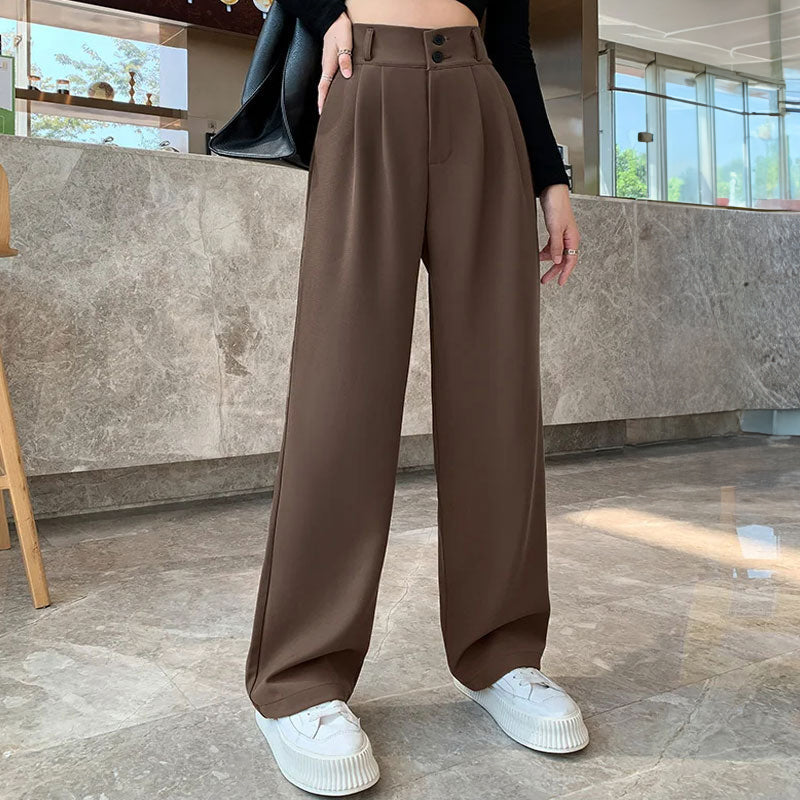 Olivia - Pantalon taille haute, élégant et confortable pour un look moderne