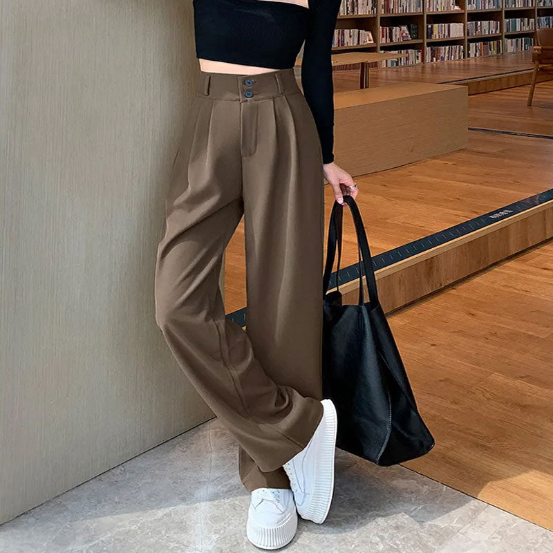 Olivia - Pantalon taille haute, élégant et confortable pour un look moderne