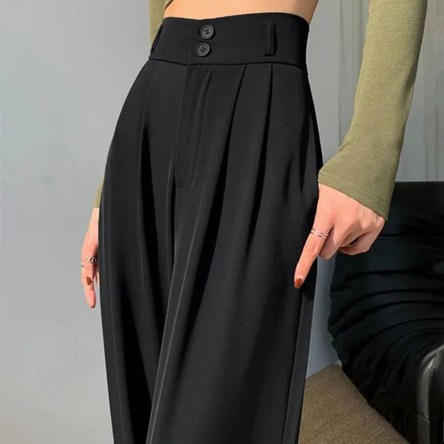 Olivia - Pantalon taille haute, élégant et confortable pour un look moderne