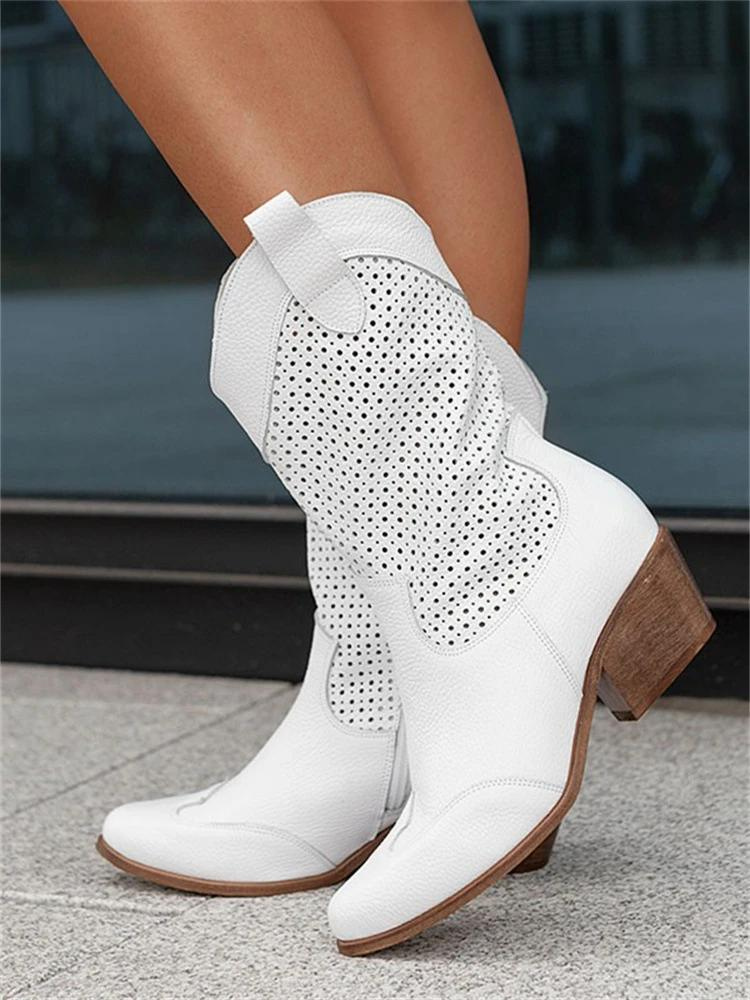 Daphnée – Belles bottes de cowboy respirantes pour femmes, idéales pour un style décontracté et tendance