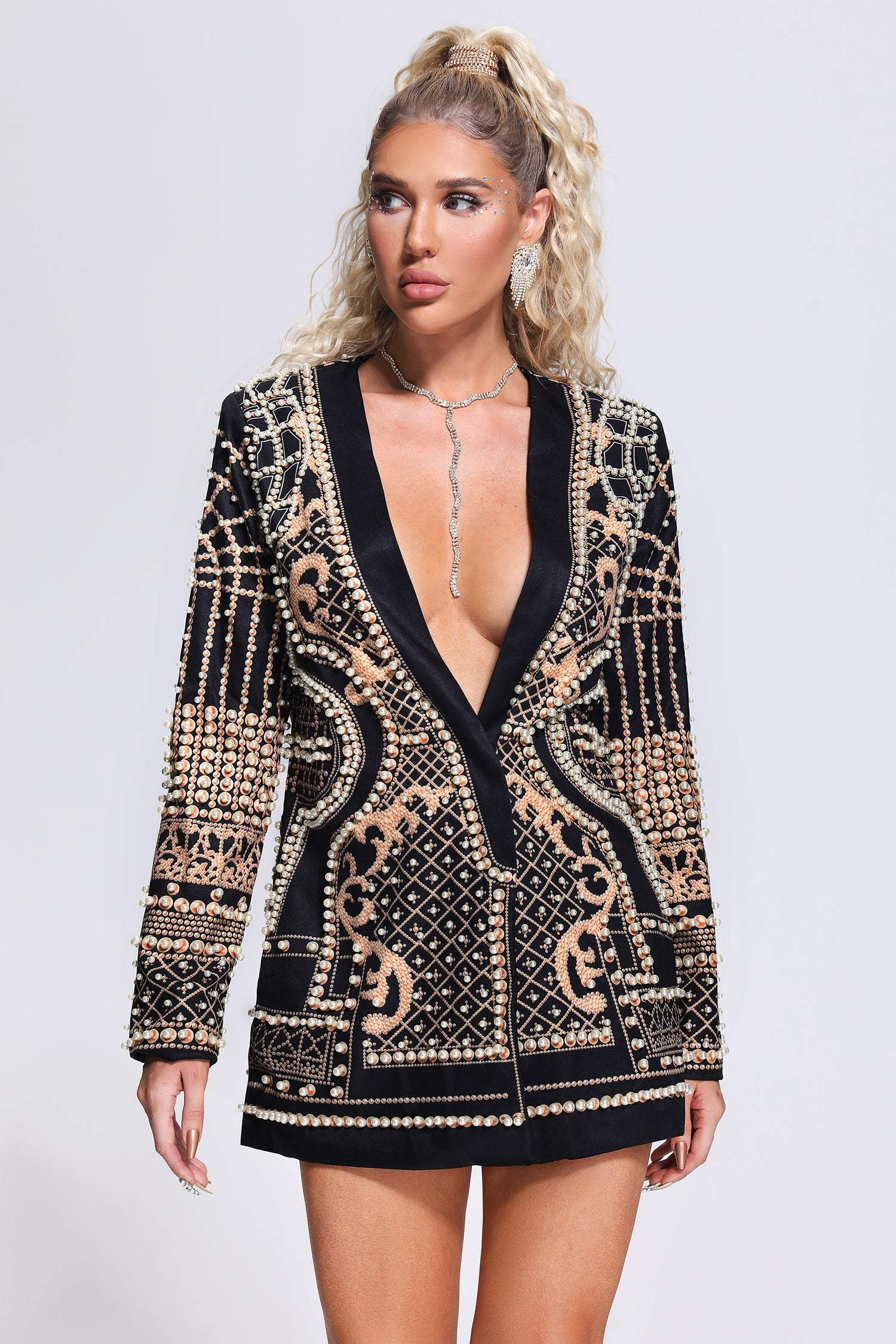 Robe blazer à perles Dole