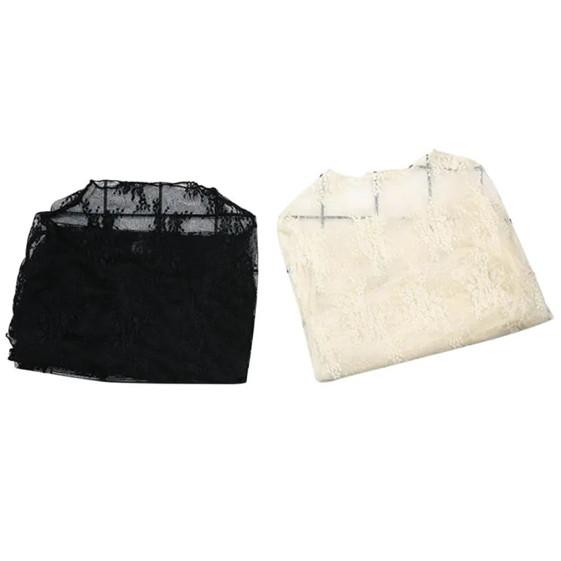 Chic transparent knit top for women – slim fit, trendy long sleeves