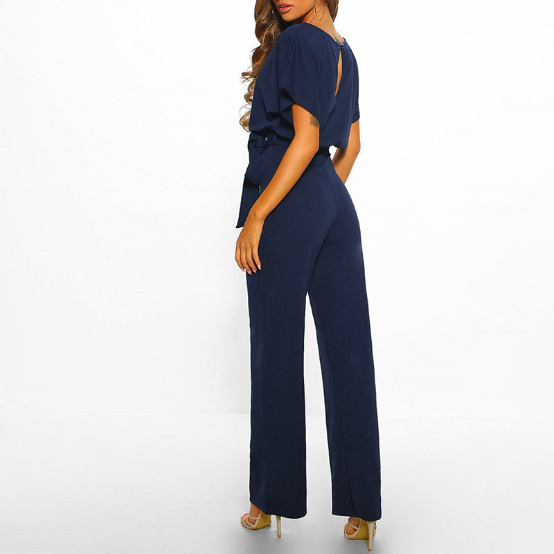 Combinaison élégante à jambes larges femme – Chic et raffinée