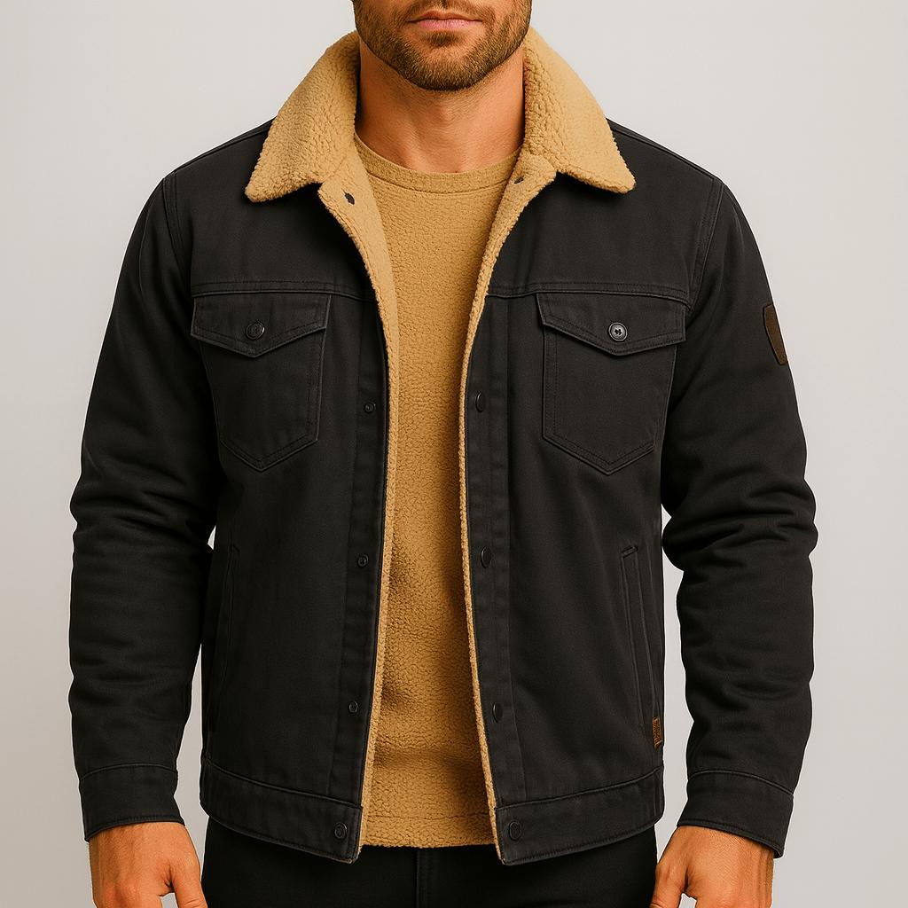 Tanzanix | Classic bomber jacket with versatile style-Apparel & Accessories > Clothing > Outerwear > Coats & Jackets > Bomber Jackets-Black-S-Tanzanix