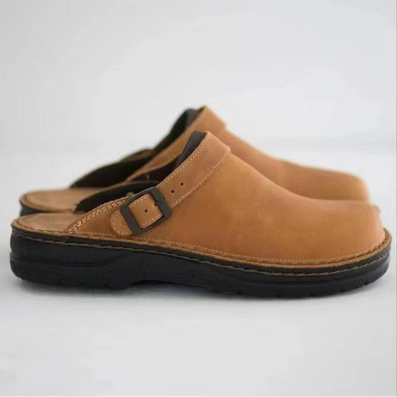 Tijmen Chaussons en cuir souple pour hommes