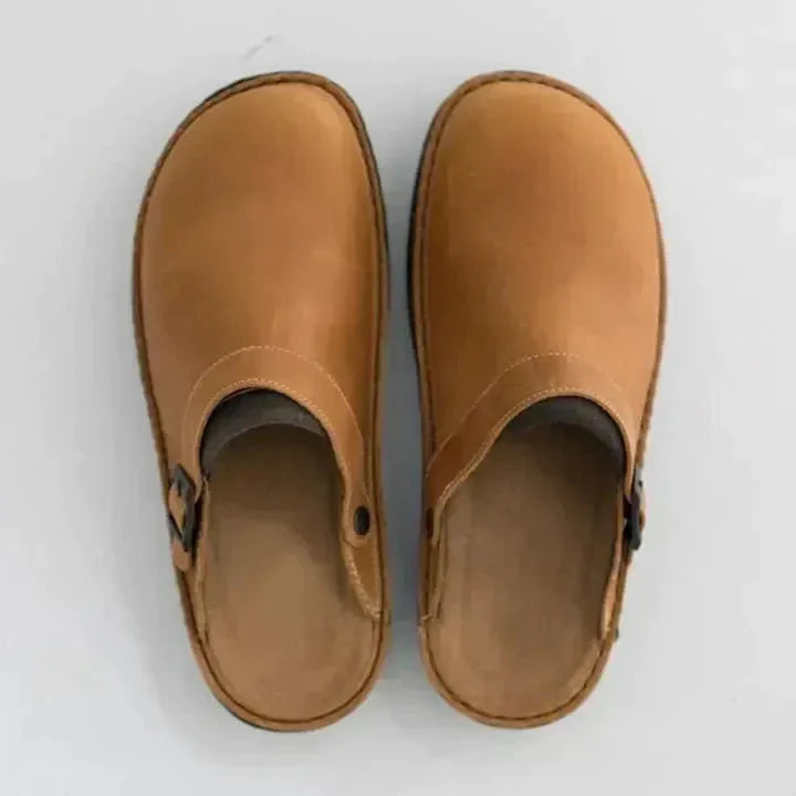 Tijmen Chaussons en cuir souple pour hommes