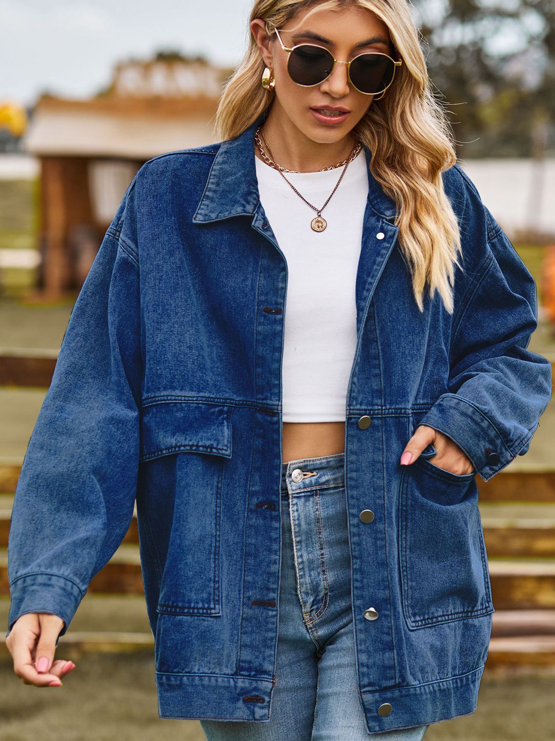 Veste en jean avec poches