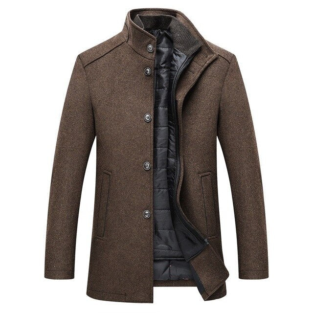 West Louis™ | Thick wool single breasted coat 0