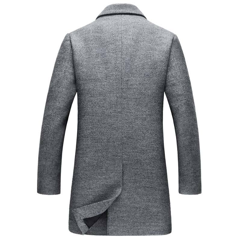 West Louis™ | Wool Blend Overcoat with Mandarin Collar 2