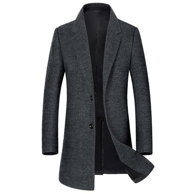 West Louis™ | Wool Blend Overcoat with Mandarin Collar 3