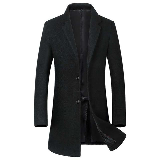 West Louis™ | Wool Blend Overcoat with Mandarin Collar 4