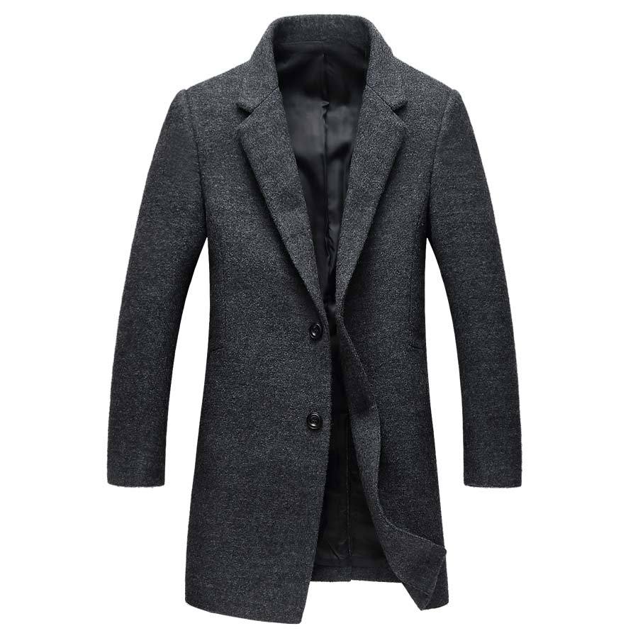 West Louis™ | Wool Blend Overcoat with Mandarin Collar 5
