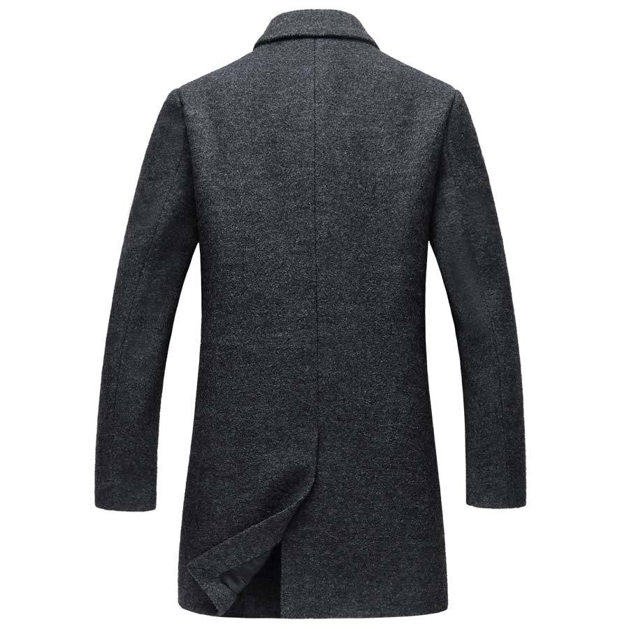 West Louis™ | Wool Blend Overcoat with Mandarin Collar 6