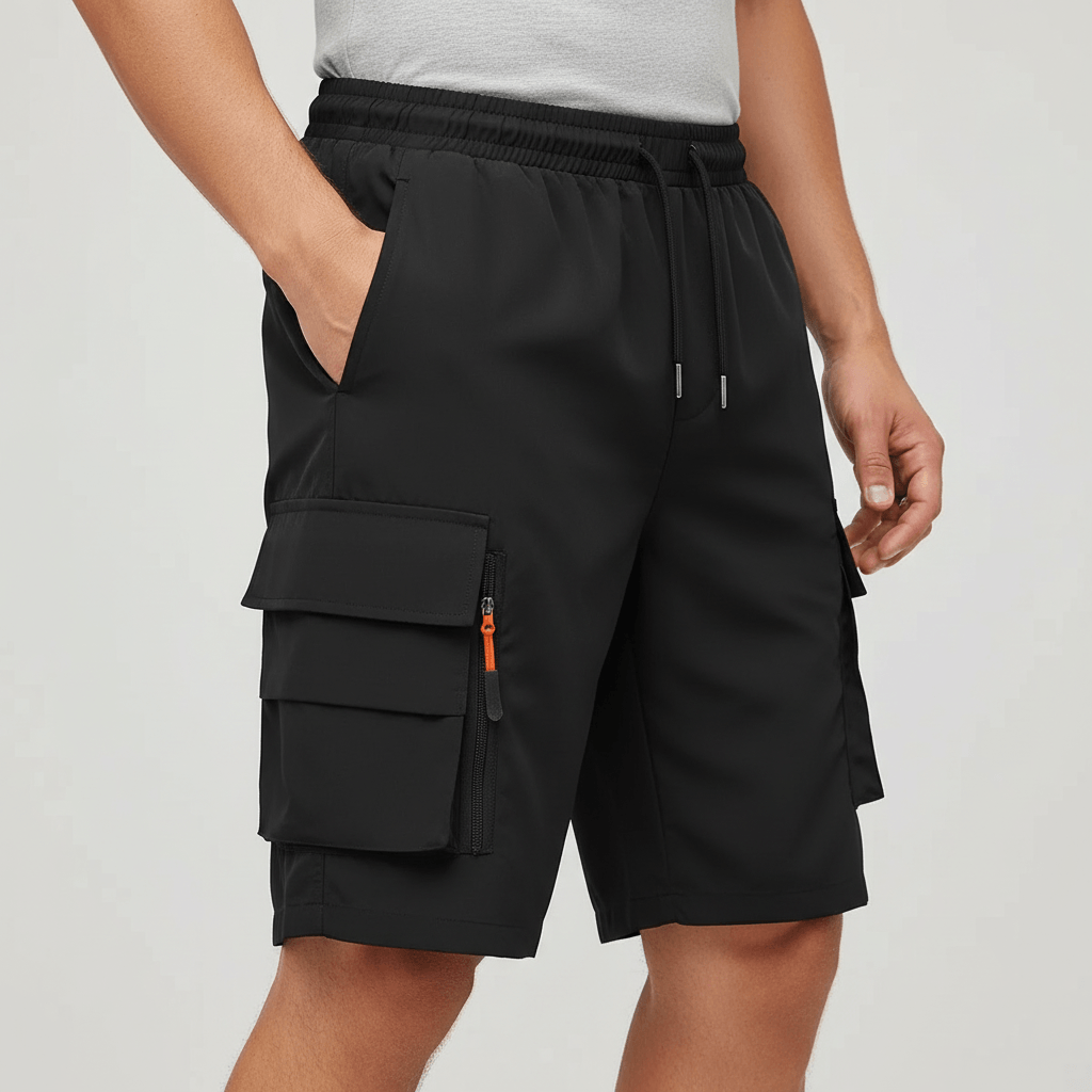 Yvonne | Breathable cargo shorts with loose cut and zippered pockets