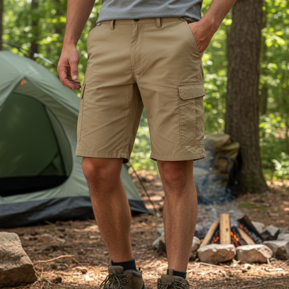 Yvonne | Breathable cargo shorts with relaxed fit and six pockets