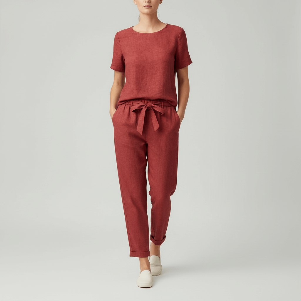 Yvonne | Breathable linen two-piece set