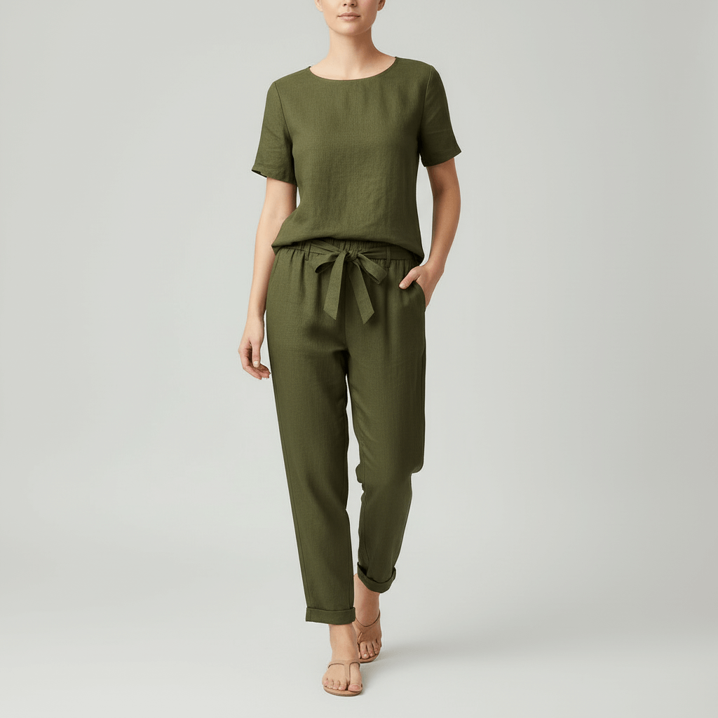 Yvonne | Breathable linen two-piece set