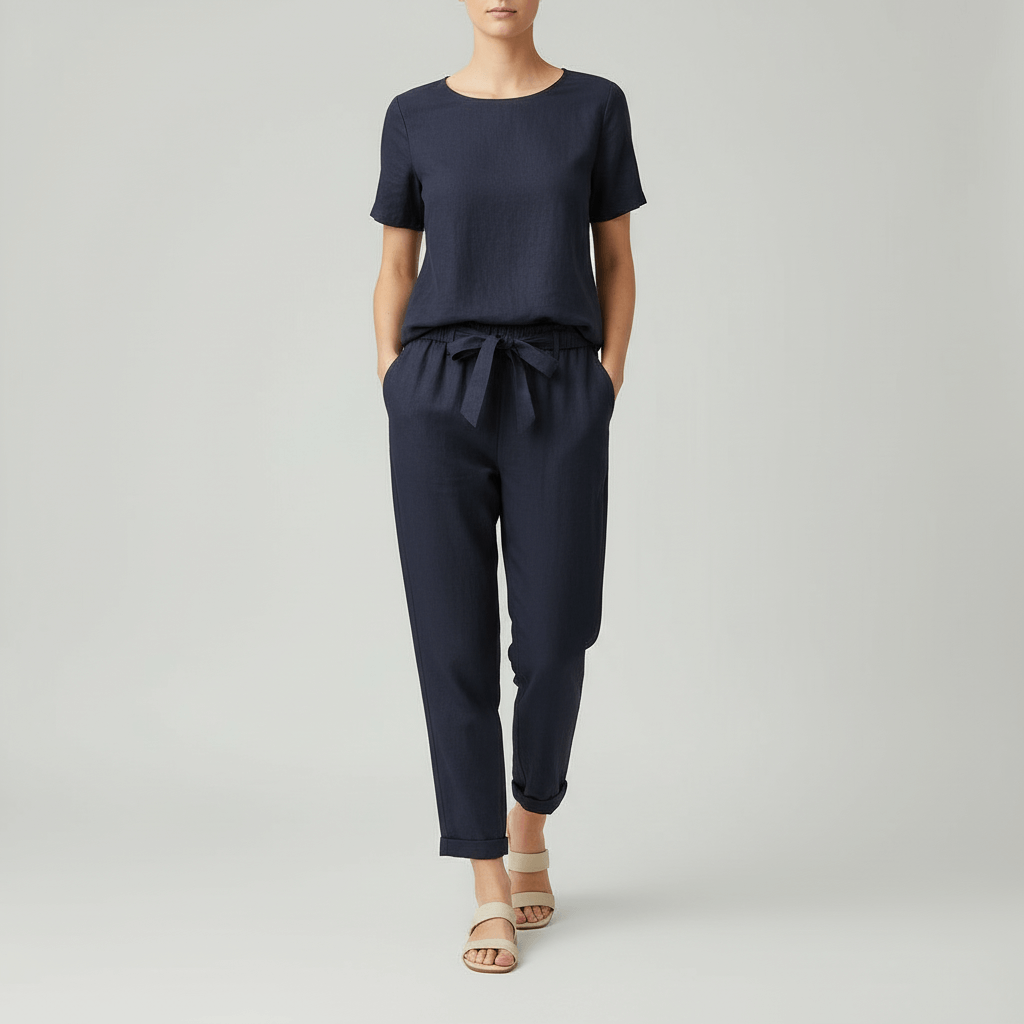 Yvonne | Breathable linen two-piece set