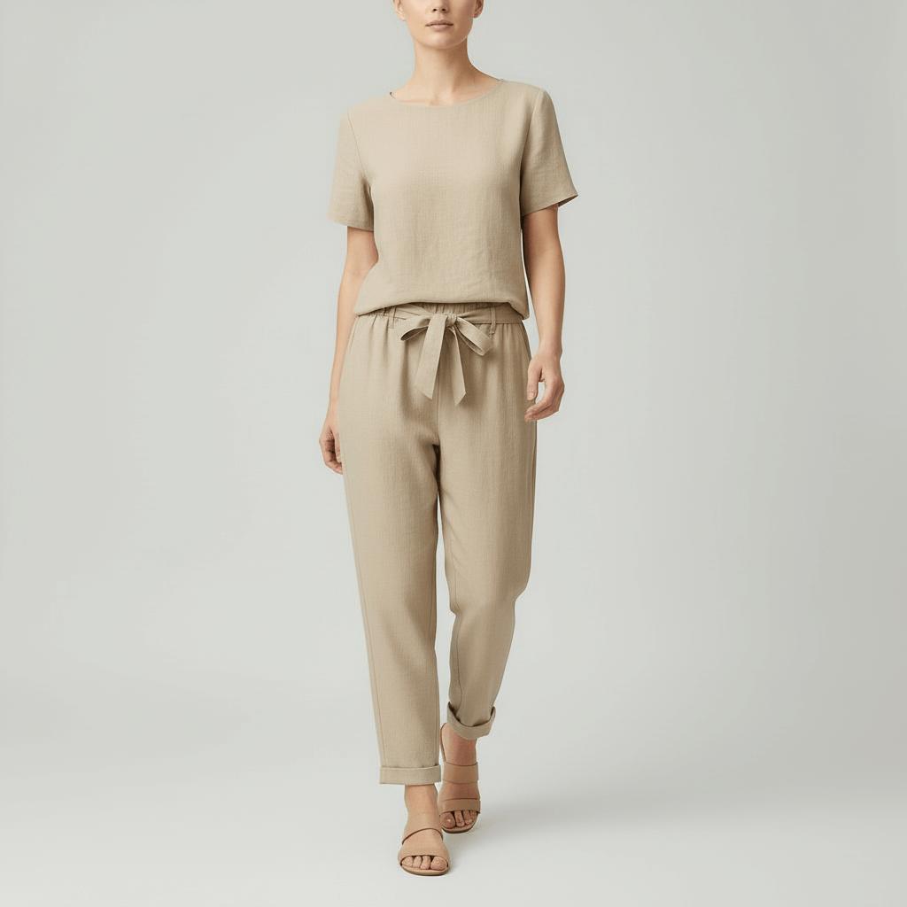 Yvonne | Breathable linen two-piece set