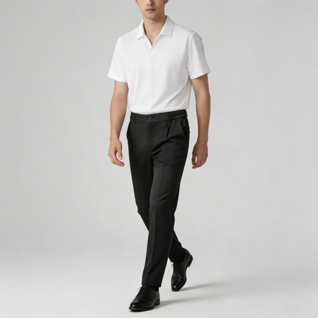Yvonne | Breathable polo and pants two-piece set