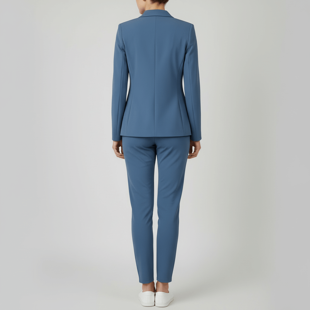 Yvonne | Classic collar jacket and jogger two-piece set