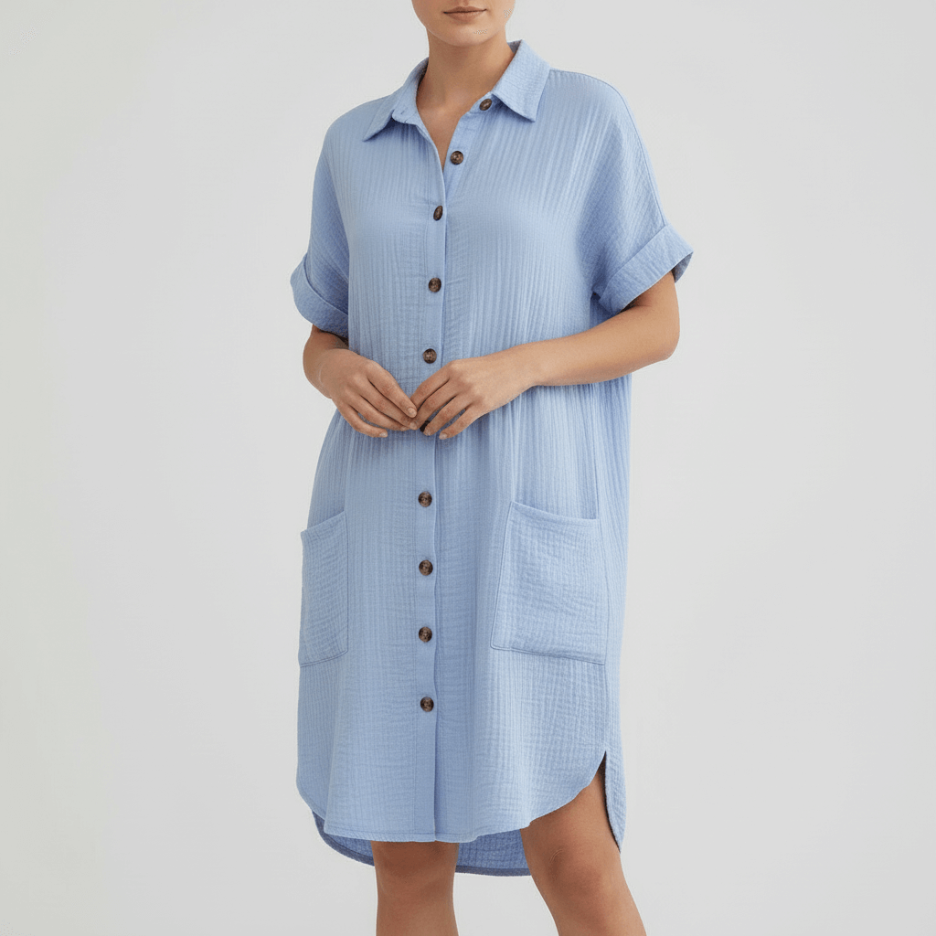 Yvonne | Comfortable sundress with pockets and collar