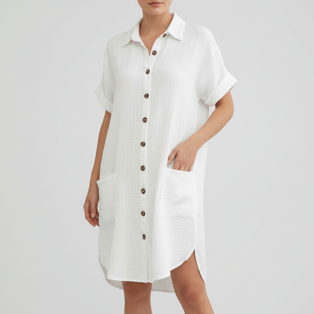 Yvonne | Comfortable sundress with pockets and collar
