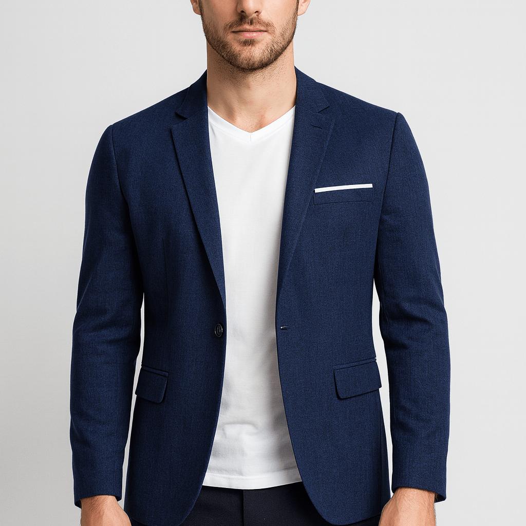 Yvonne | Cotton blend slim fit blazer