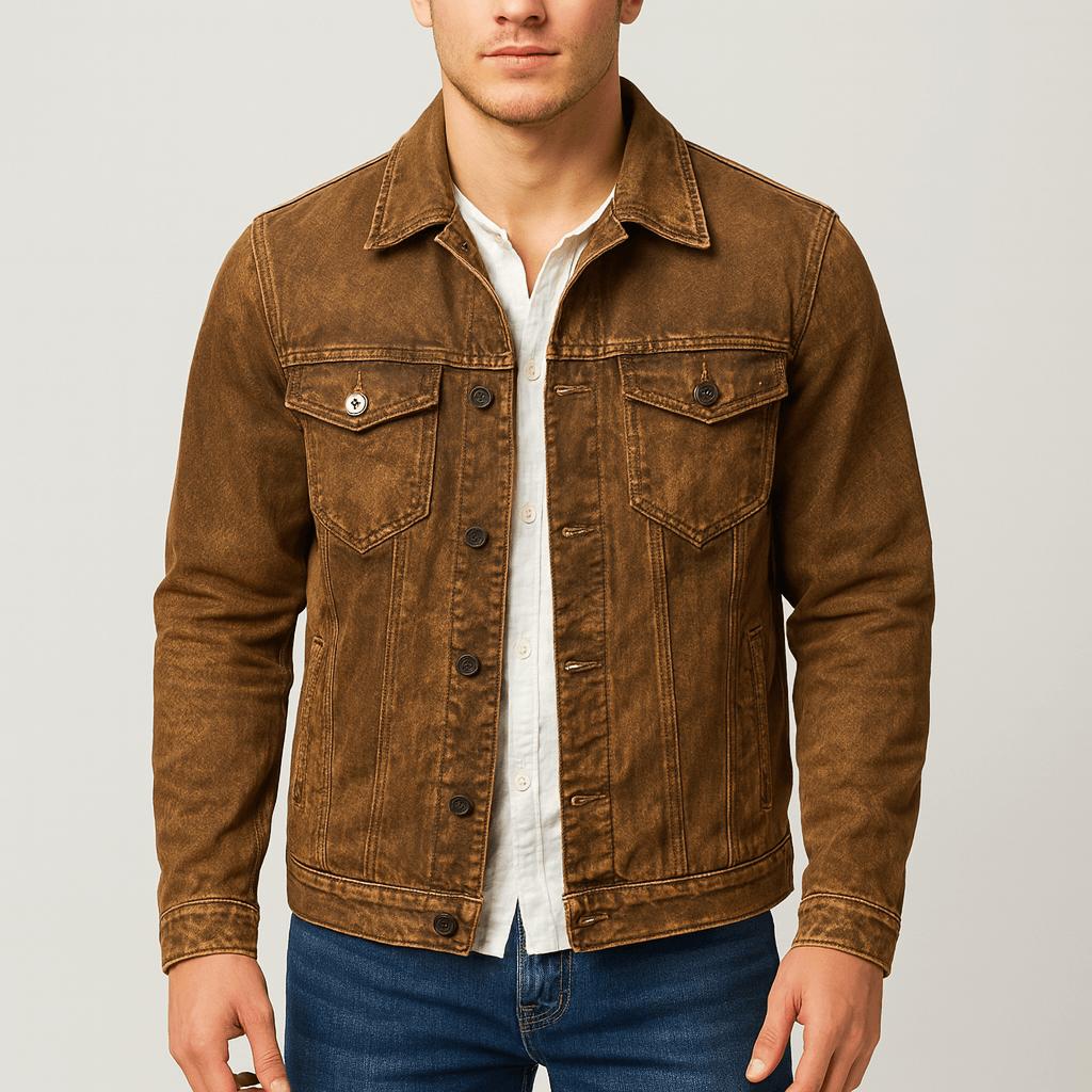 Yvonne | Heavy washed denim work jacket