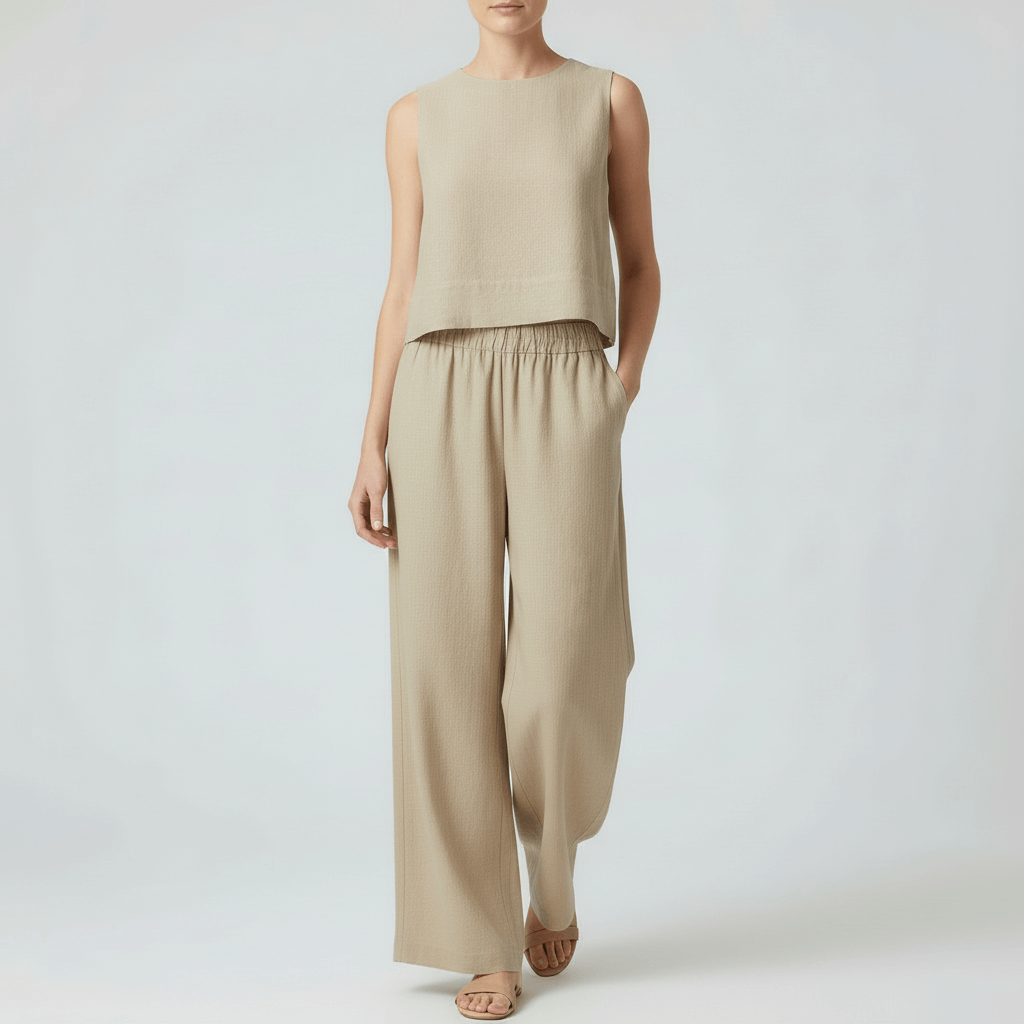 Yvonne | Lightweight linen two-piece set