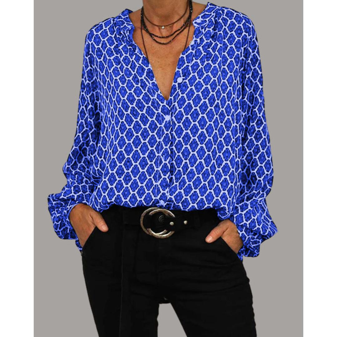 Yvonne | Loose fit blouse with V-neck